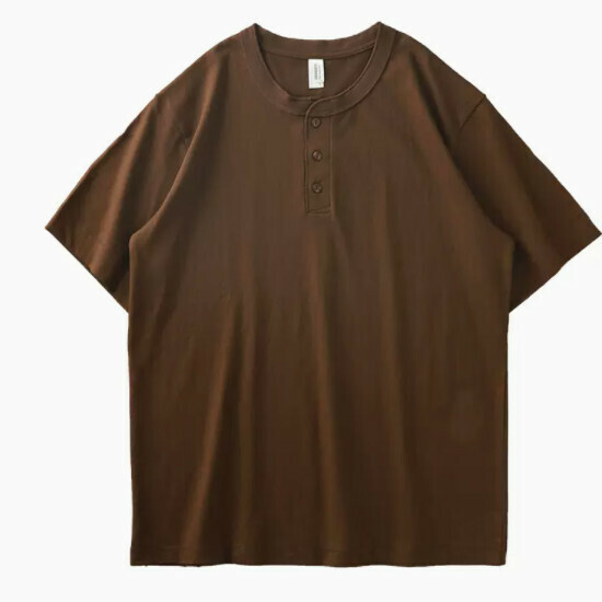 Loose casual short-sleeved T-shirt (S-2XL dark brown) (contact customer service to confirm the shipping size after placing an order)】