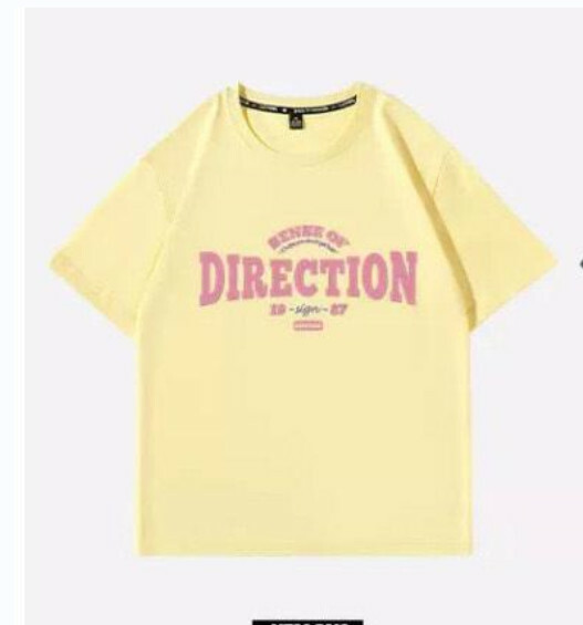 Casual loose short-sleeved T-shirt (cream direction S-2XL) (contact customer service to confirm the shipping size after placing an order)】