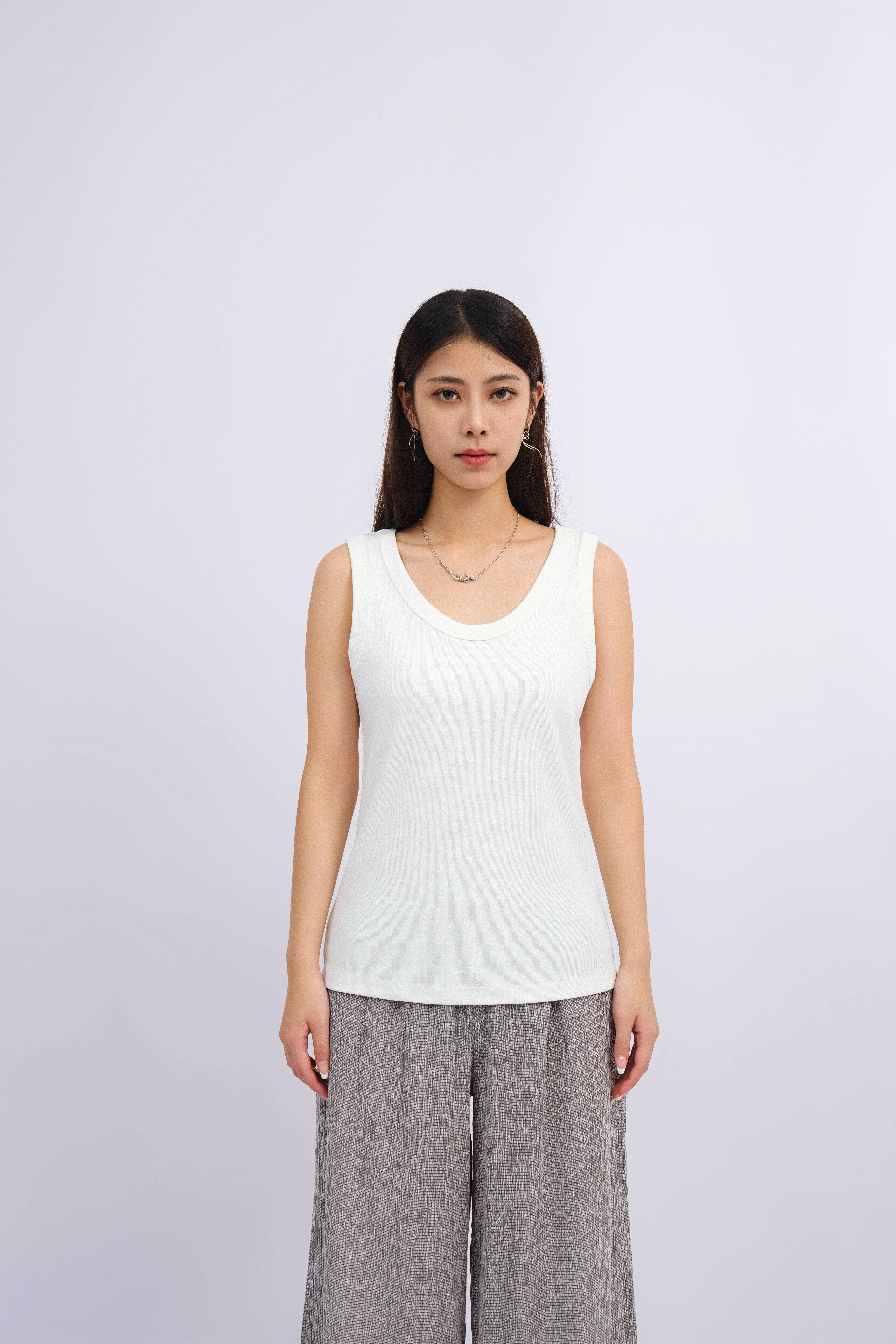 幼坑紋彈性背心 (現貨款式）