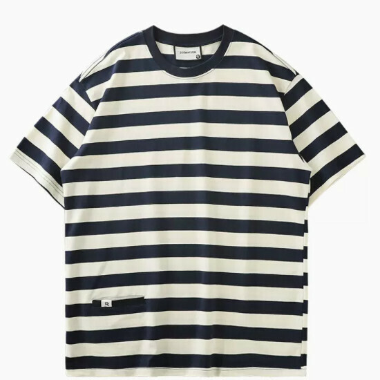 Loose casual short-sleeved T-shirt (S-2XL blue) (contact customer service to confirm the shipping size after placing an order)】