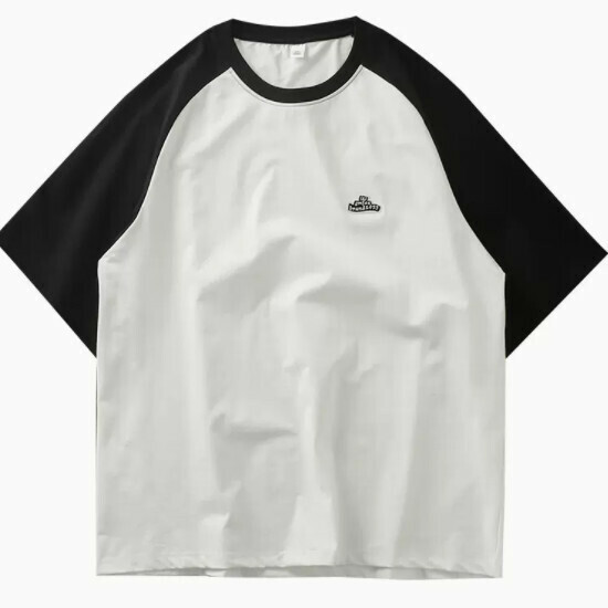Loose casual short-sleeved T-shirt (M-3XL white and black) (contact customer service to confirm the shipping size after placing an order)】