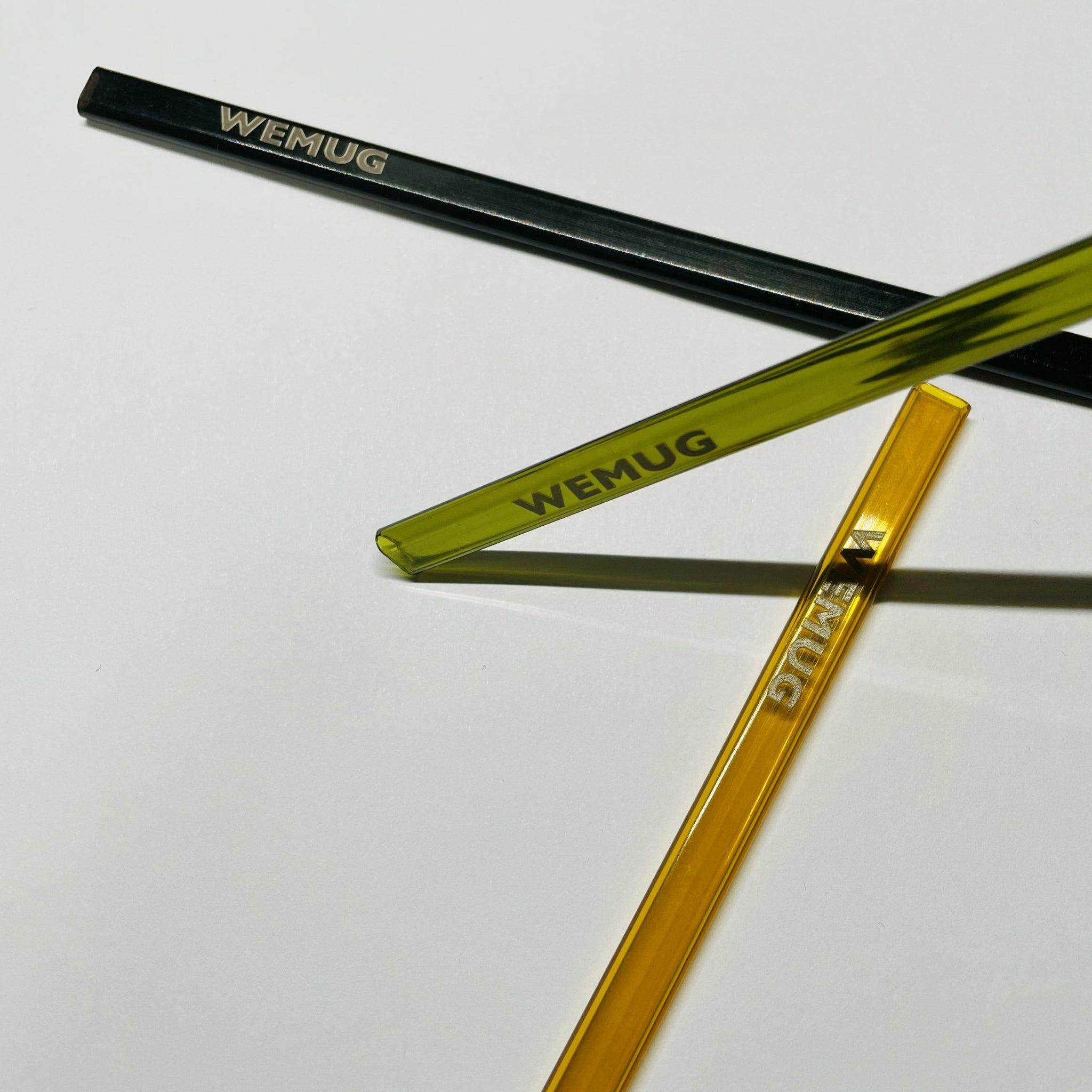 【WEMUG】 耐用飲管扁形Tritan 透明吸管