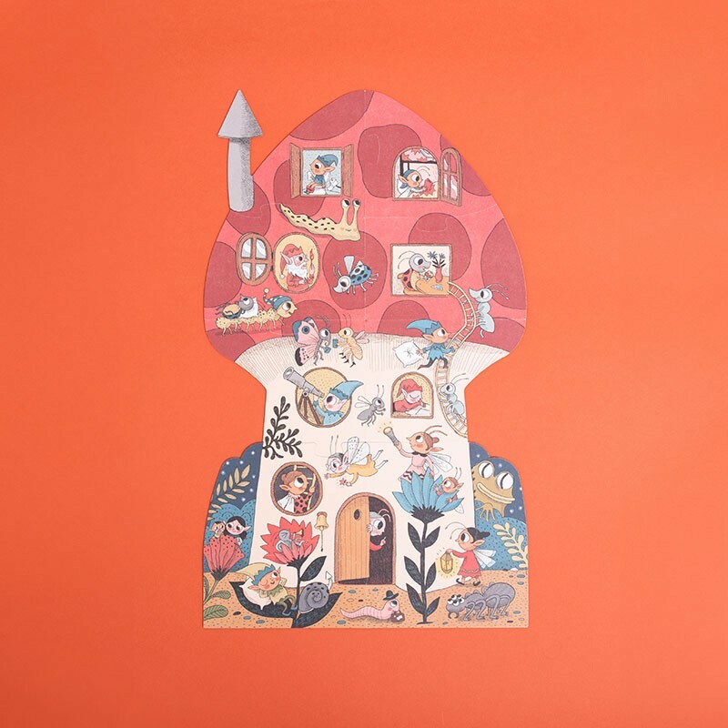 西班牙Londji 蘑菇屋雙面拼圖