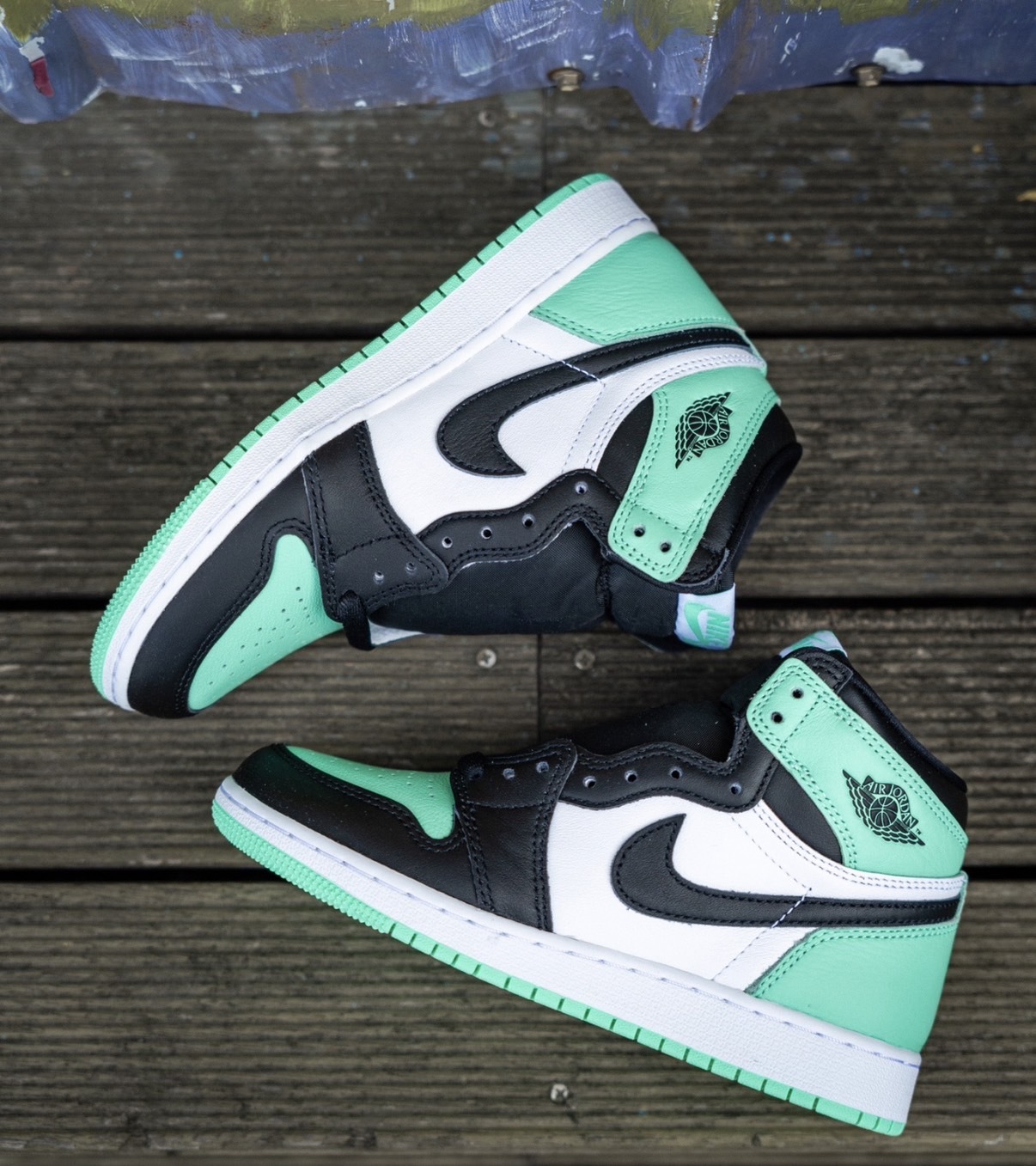 Nike Air Jordan 1 Retro High OG 'Green Glow' AJ1 黑薄荷綠