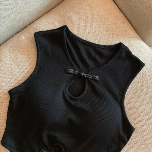 Buckle Camisole (Black) (Size, recommended weight 85-130 lbs)】