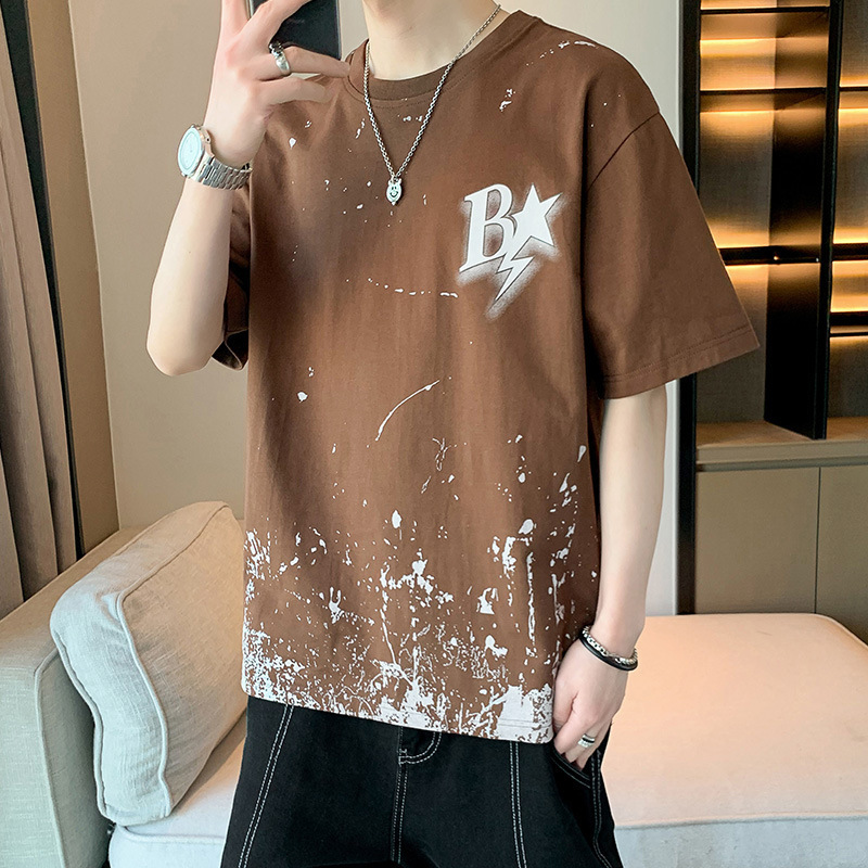 Casual loose T-shirt (M-3XL size 26004 caramel) [Please contact customer service to confirm the shipping size after placing an order]]