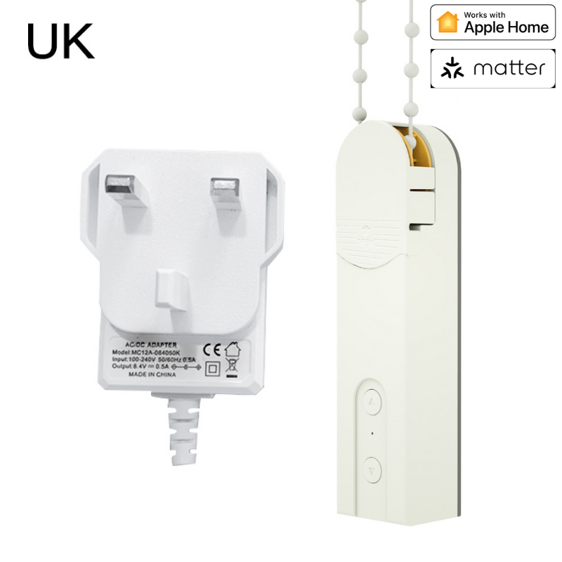 Matter HomeKit Zigbee智能捲簾拉繩馬達 英式插頭