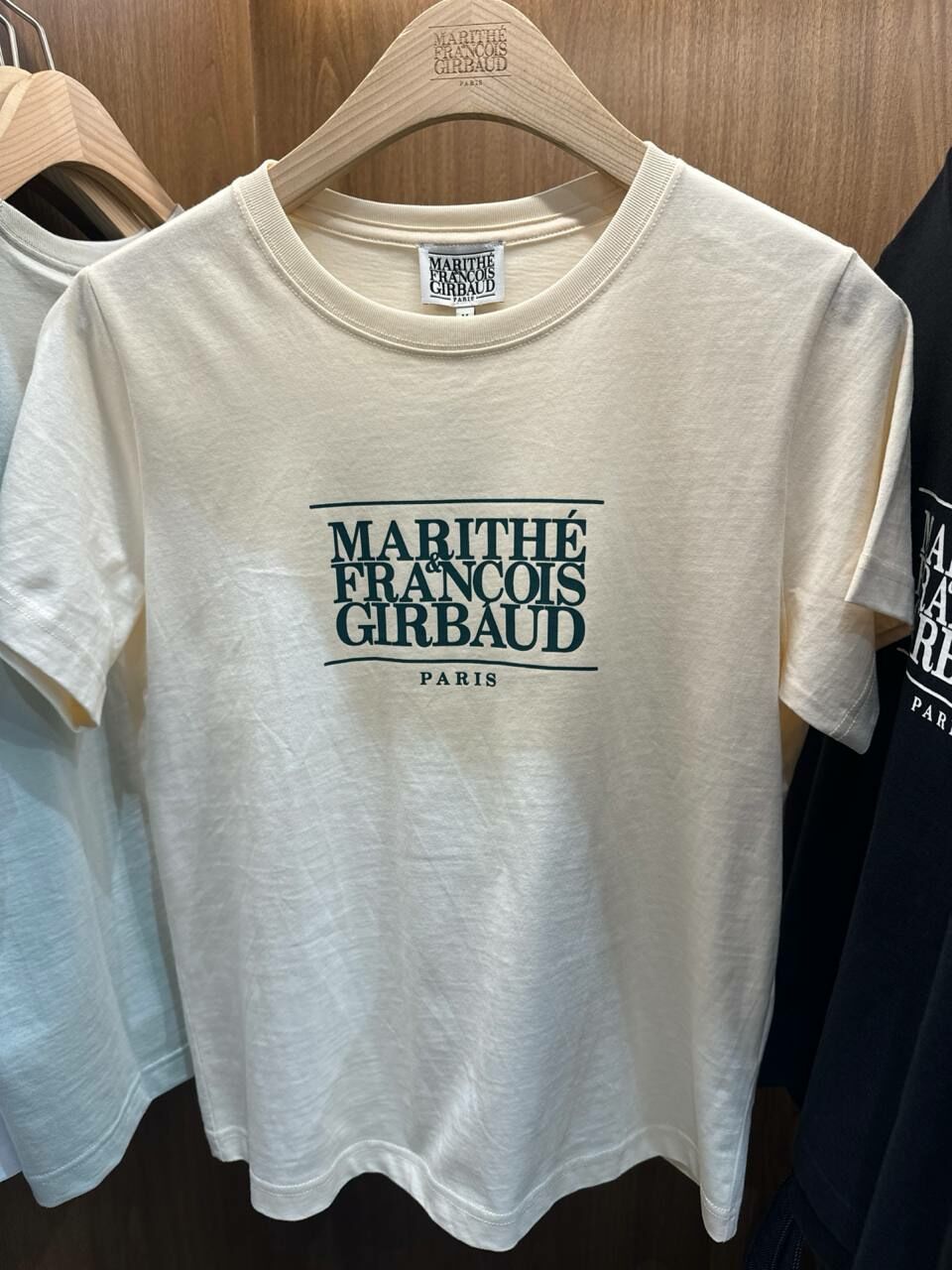 [S] MARITHE W CLASSIC LOGO TEE,LIGHT BEIGE, 1MG24CTS105-LBG (SMR105)