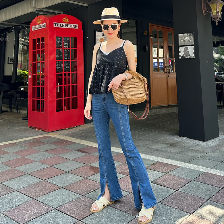 法式花苞點點背心