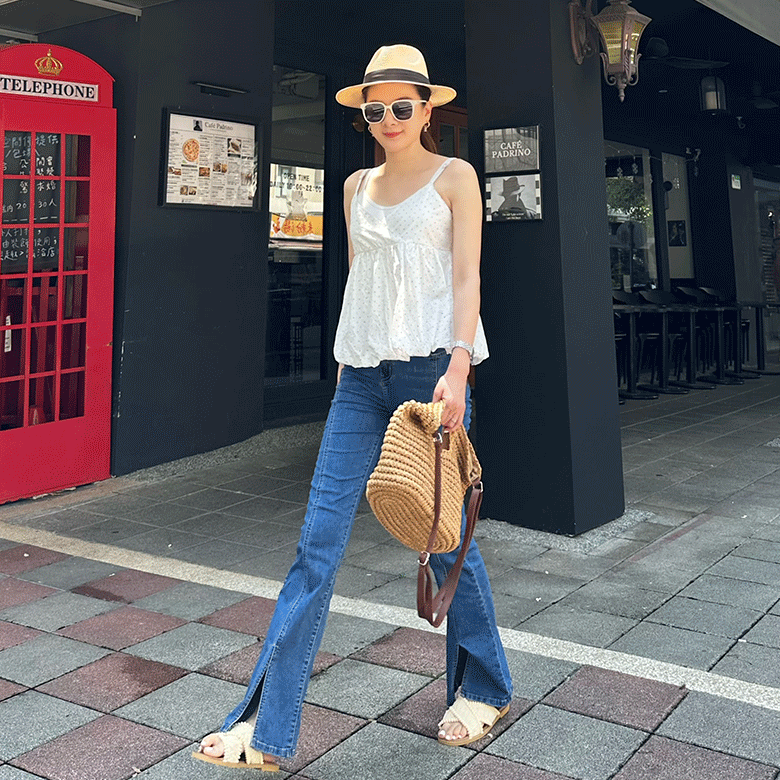 法式花苞點點背心