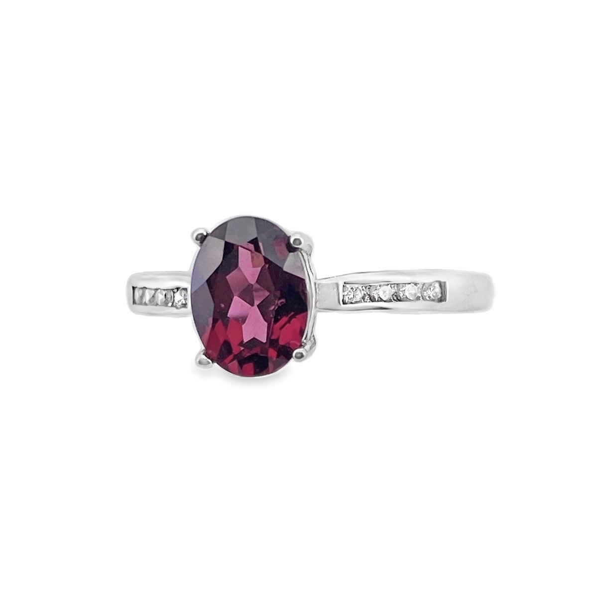 T295玫瑰石榴石戒指