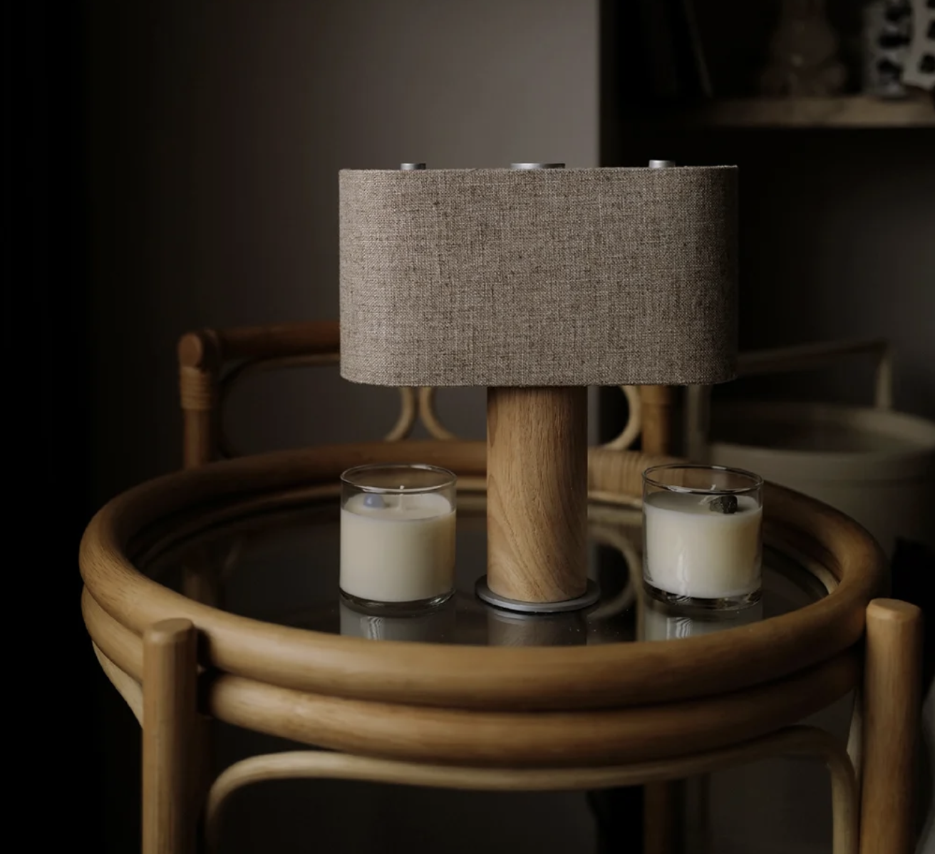 DUO 融蠟燈｜木頭版