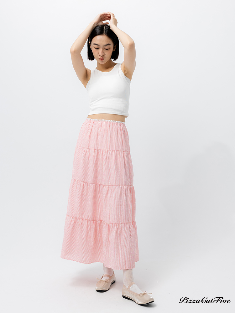 [SALE]壓紋素面圓領背心 PizzaCutFive PCF242411001