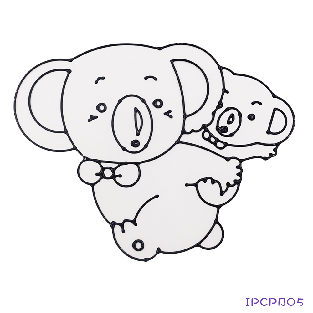 ♦任選優惠♦【愛玩色創意館】MIT兒童無毒彩繪玻璃貼 - 大張圖卡 -無尾熊 IPCPB05