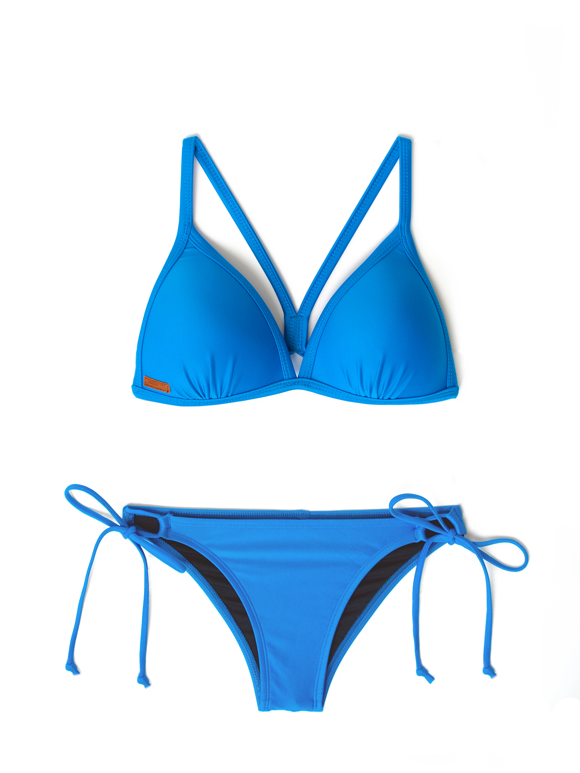 【絲光經典藍】M1t 甜挖臀綁帶泳褲​​​