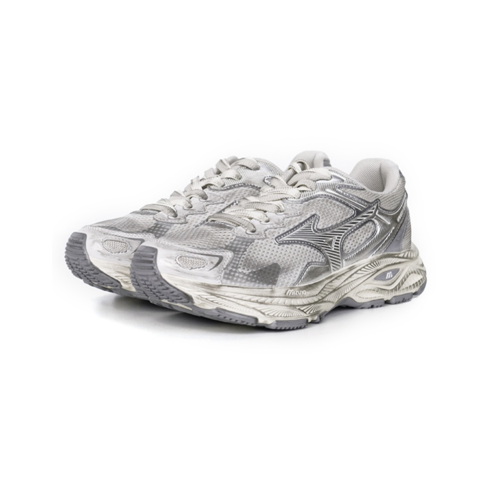 Mizuno Racer S 復古金屬灰 慢跑鞋 D1GH223518