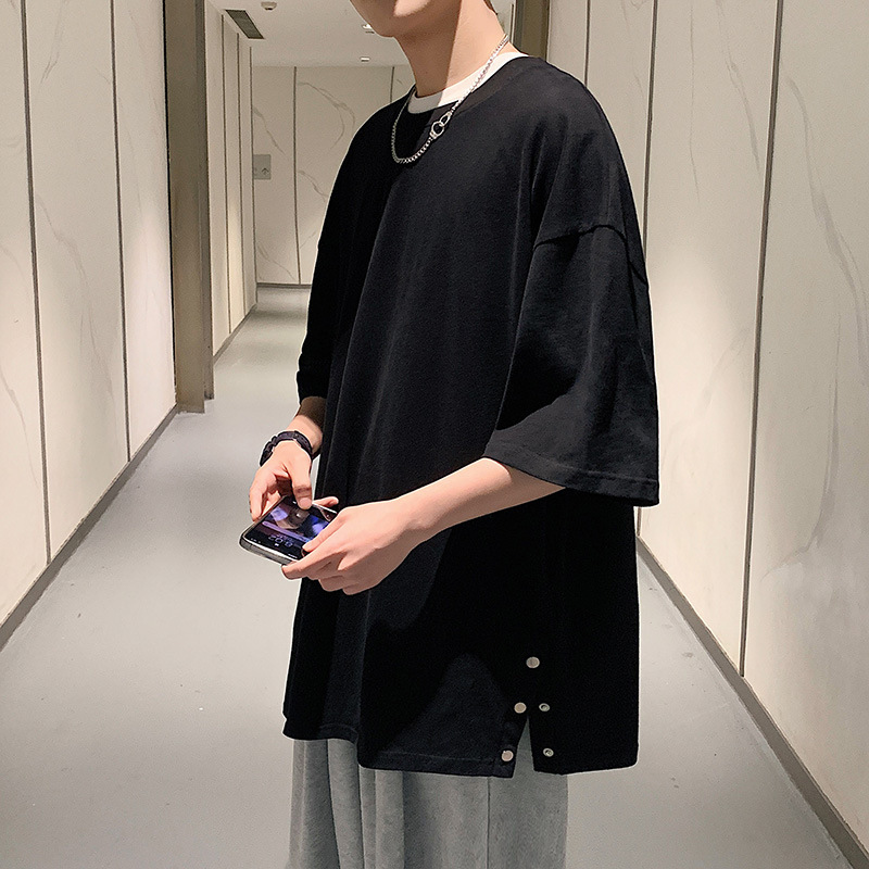 Casual loose T-shirt (M-3XL black) [Please contact customer service to confirm the shipping size after placing an order]]