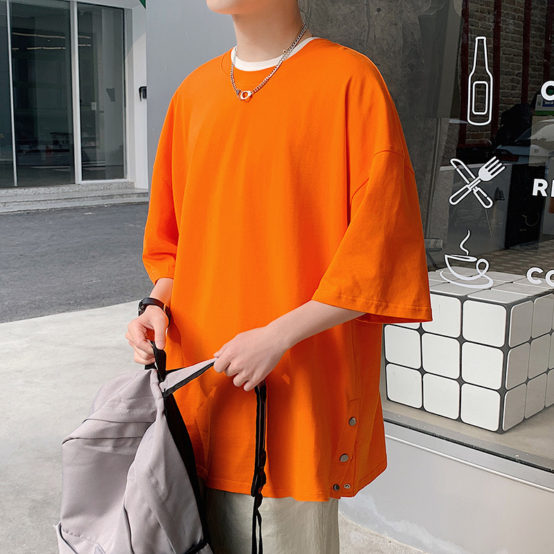 Casual loose T-shirt (M-3XL orange) [Please contact customer service to confirm the shipping size after placing an order]]
