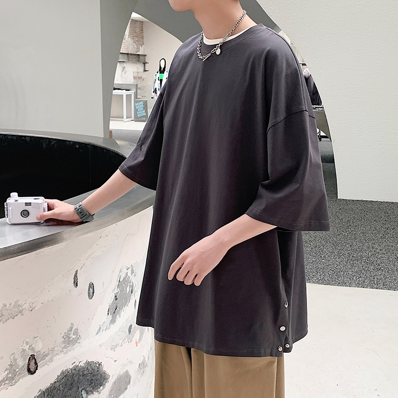 Casual loose T-shirt (M-3XL dark gray) [Please contact customer service to confirm the shipping size after placing an order]]