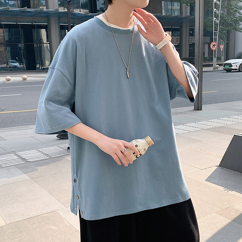 Casual loose T-shirt (M-3XL haze blue) [Please contact customer service to confirm the shipping size after placing an order]]