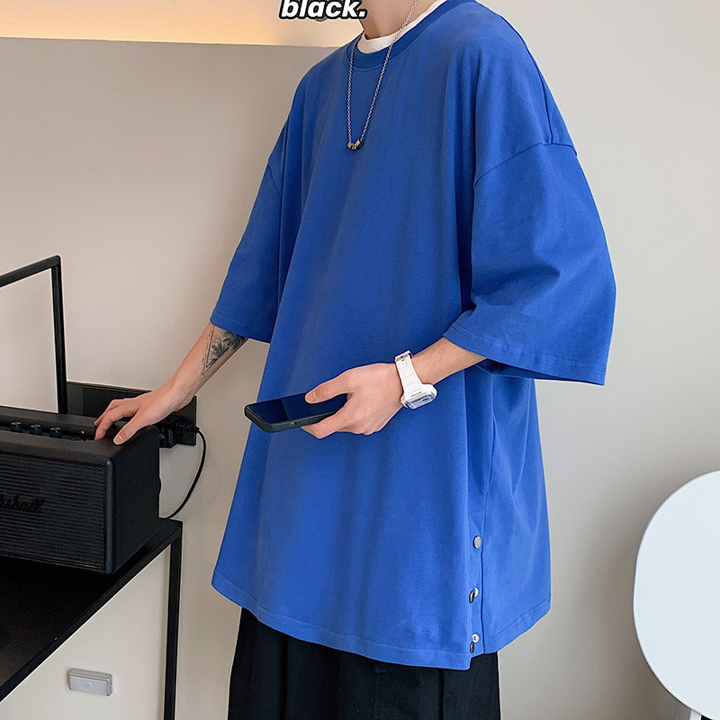 Casual loose T-shirt (M-3XL Klein Blue) [Please contact customer service to confirm the shipping size after placing an order]]