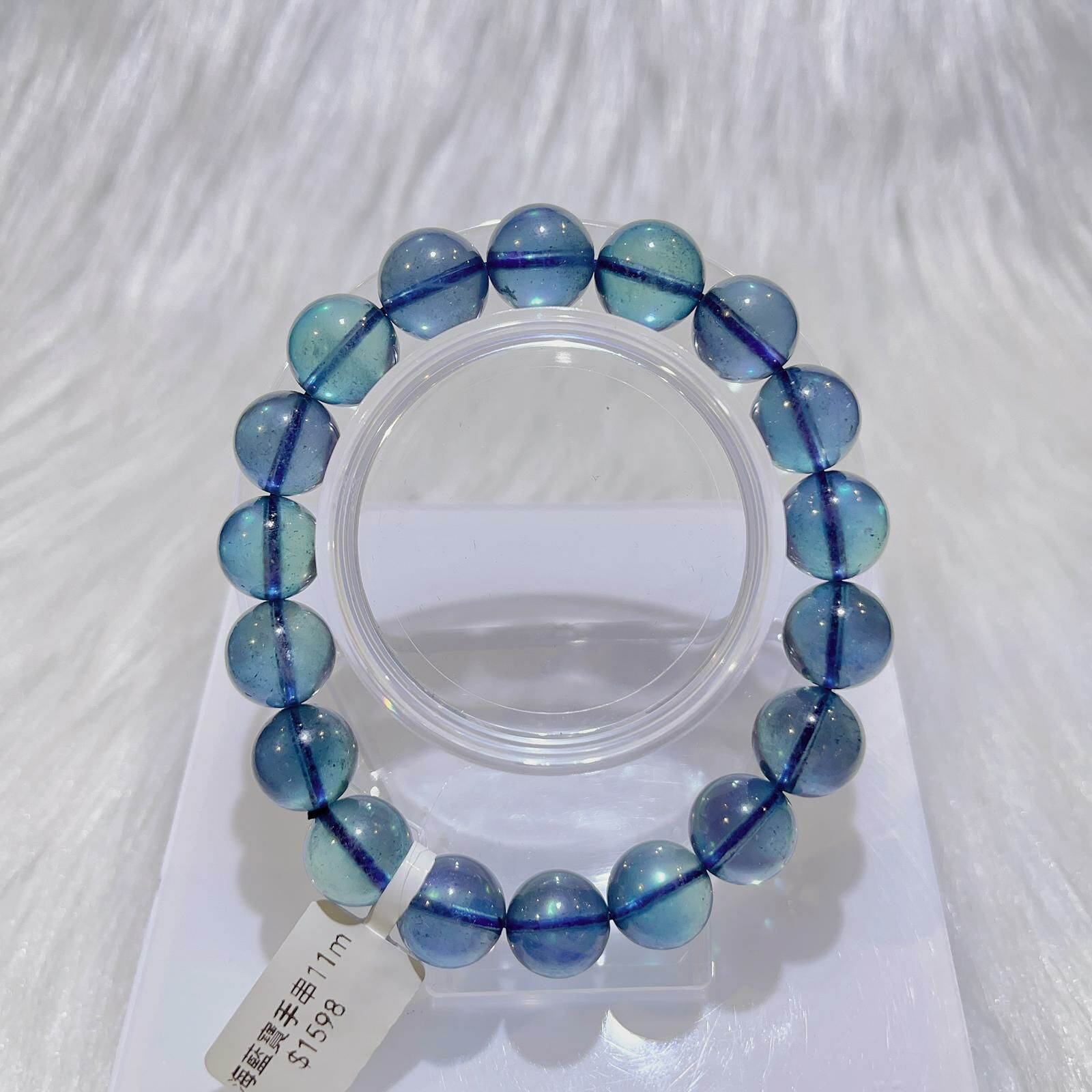 海藍寶手串11m