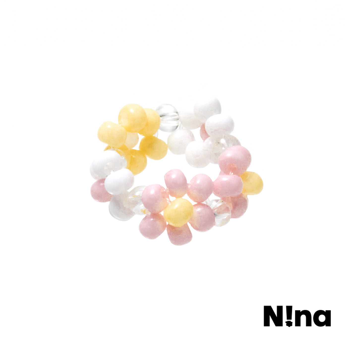 平價飾品,Nina聯名款,花,串珠戒指,兒童戒指