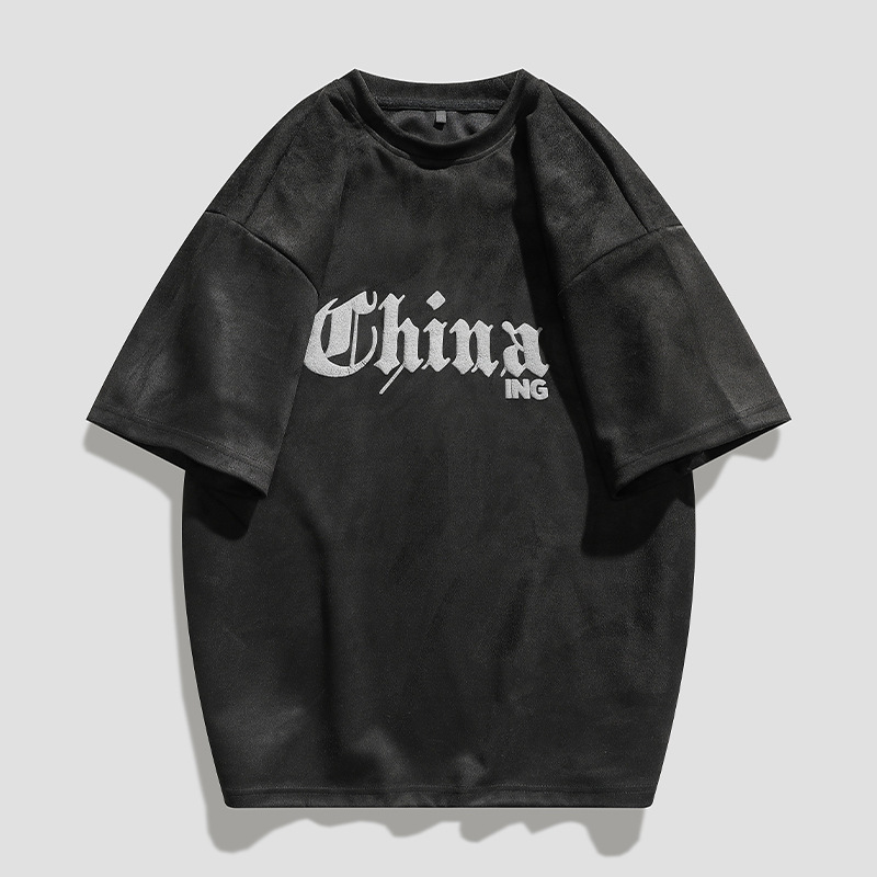 Casual loose T-shirt (M-3XL TC001 black) [Please contact customer service to confirm the shipping size after placing an order]]