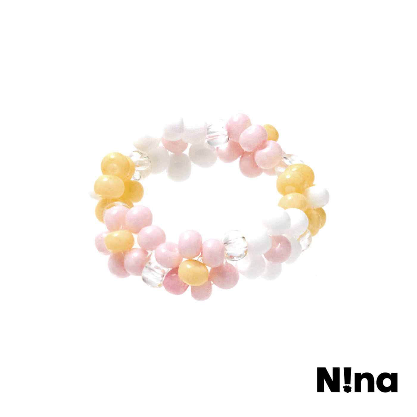 平價飾品,Nina聯名款,花,串珠戒指,兒童戒指