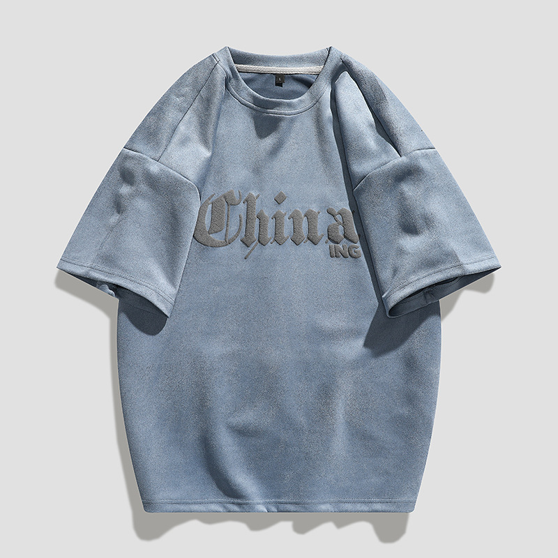 Casual loose T-shirt (M-3XL TC001 light blue) [Please contact customer service to confirm the shipping size after placing an order]]