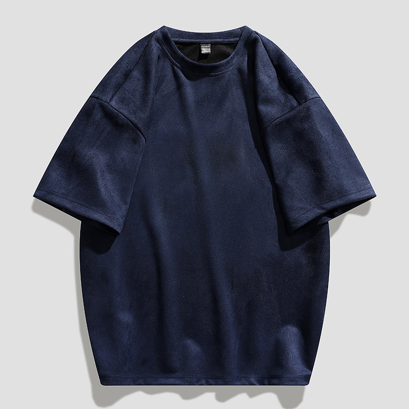 Casual loose T-shirt (M-3XL B678 navy blue) [Please contact customer service to confirm the shipping size after placing an order]]