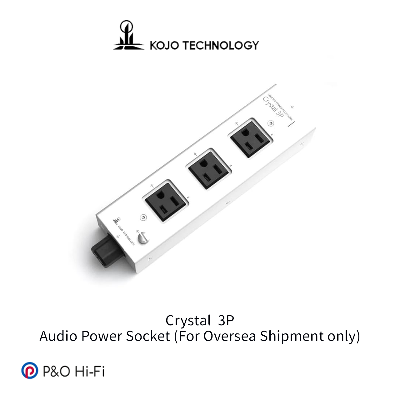 KOJO TECHNOLOGY CRYSTAL 3P 發燒美式電源排插拖板 (只供出口使用)
