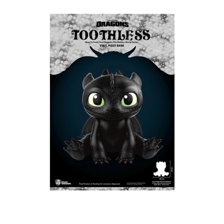 野獸國 代理版 馴龍高手系列 VPB-010 大型搪膠存錢筒 無牙款