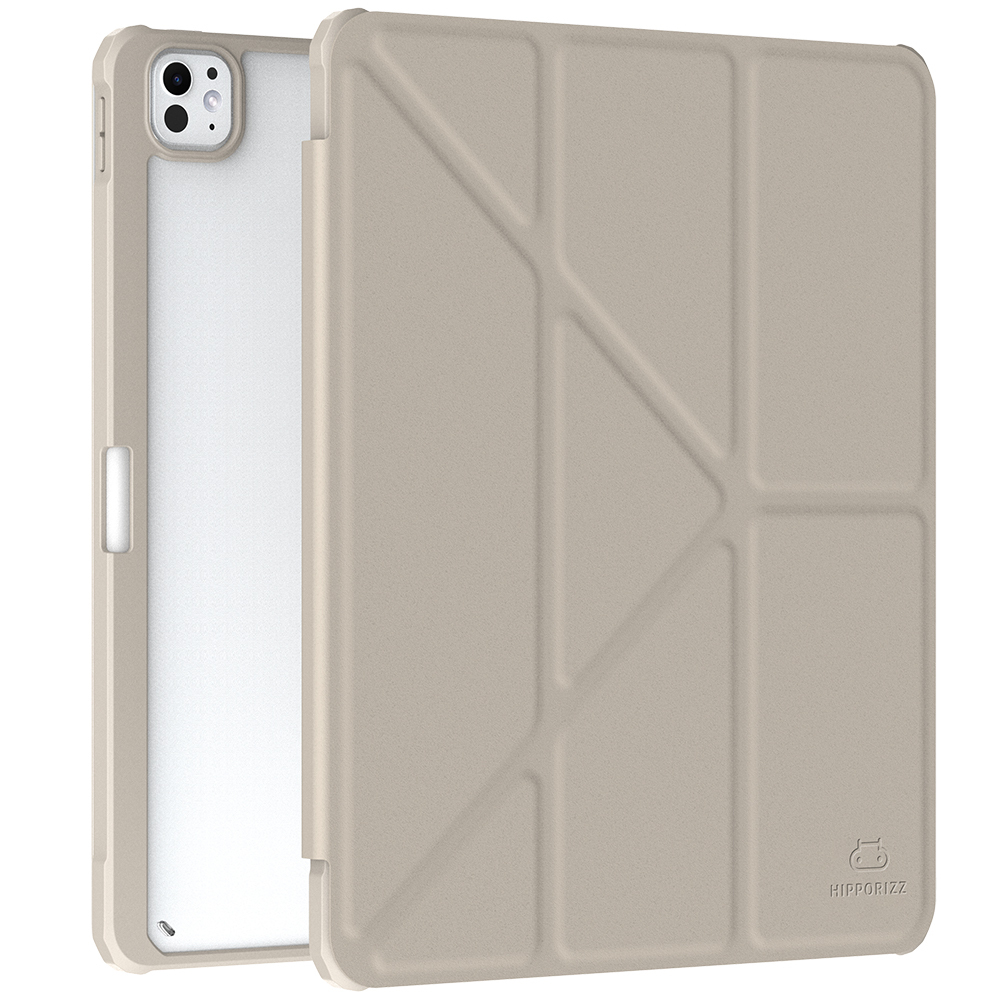 【 Hipporizz 】iPad Pro 13(2024) Origo 晶透筆槽防摔殼-星光色