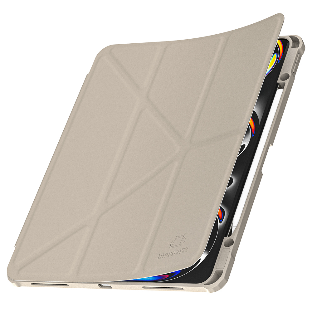 【 Hipporizz 】iPad Pro 13(2024) Origo 晶透筆槽防摔殼-星光色