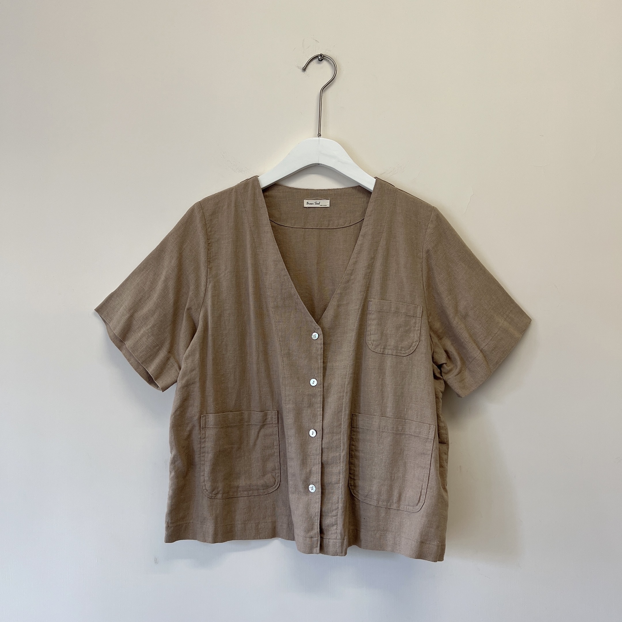 現貨 | 日系文青 V 領上衣 (四色入)