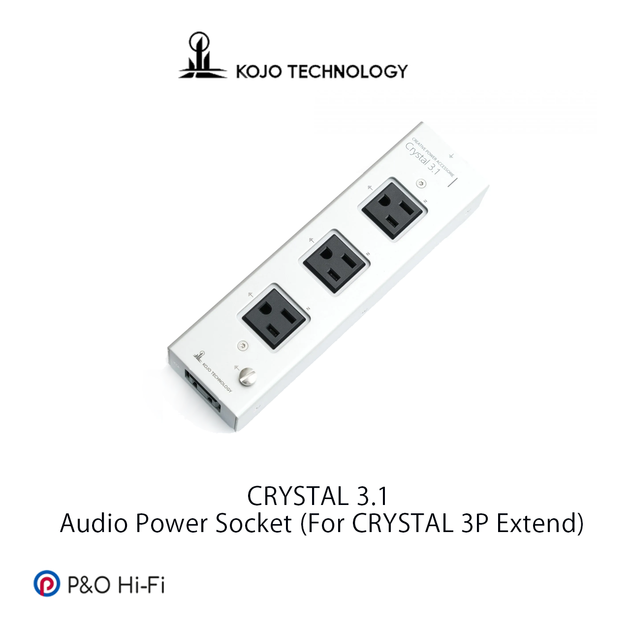 KOJO TECHNOLOGY CRYSTAL 3.1 發燒美式電源排插拖板 ( Ctystal 3P 擴展用)