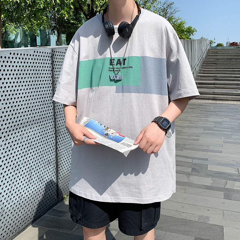 Casual loose T-shirt (M-4XL T358 medium gray) [Please contact customer service to confirm the shipping size after placing an order]]