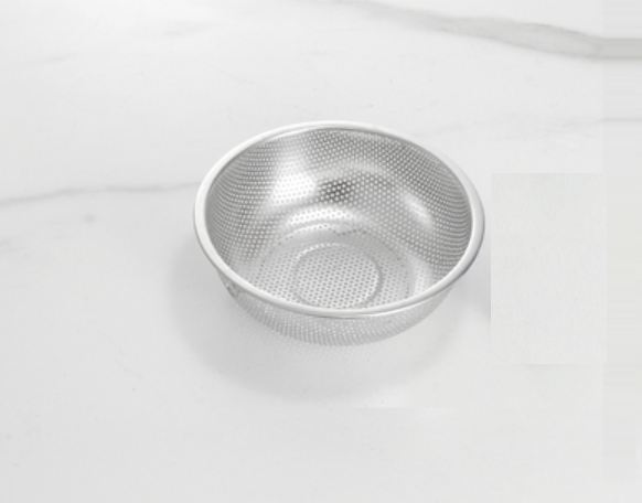 Hot push stainless steel dense hole multi-purpose basket drain basket (single ear 23cm)