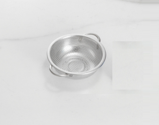 Hot push stainless steel dense hole multi-purpose basket drain basket (double ears 17cm)