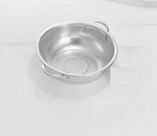 Hot push stainless steel dense hole multi-purpose basket drain basket (double ears 23cm)