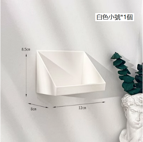 Hot recommended transparent cosmetics storage rack (small size - white)