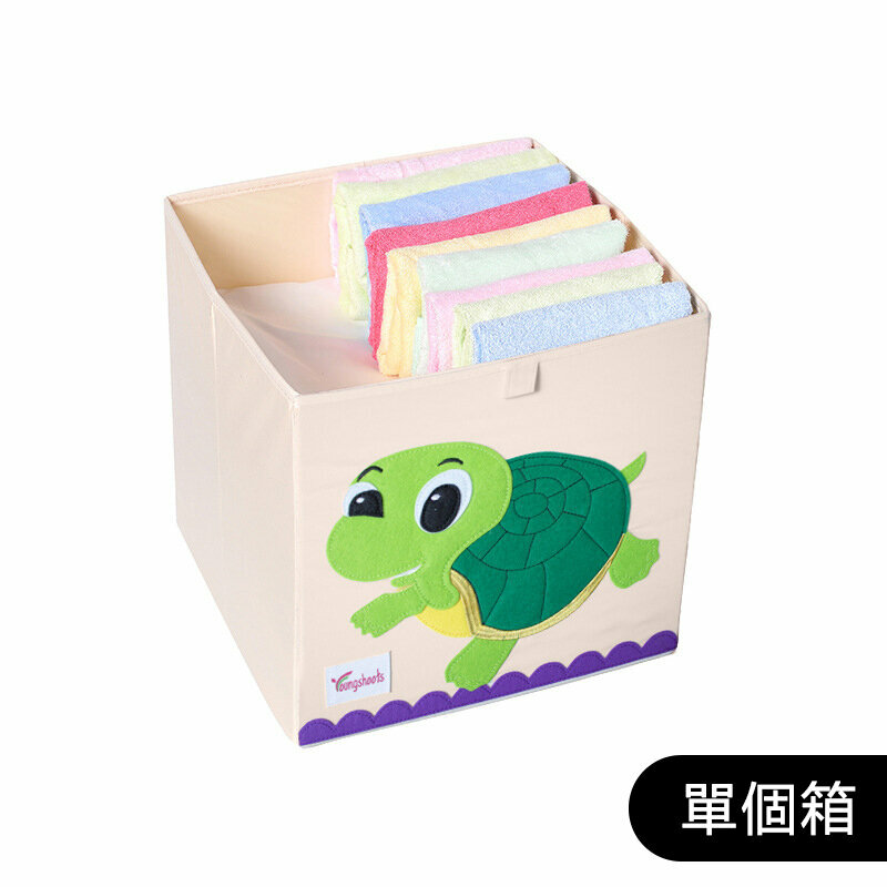 新款布藝收納箱(升級水洗款無蓋33*33*33cm K-長壽龜)