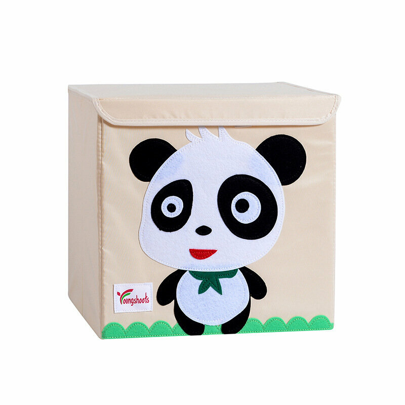 新款布藝收納箱(水洗蓋方33cm*34.5cm*33cm K-熊貓)