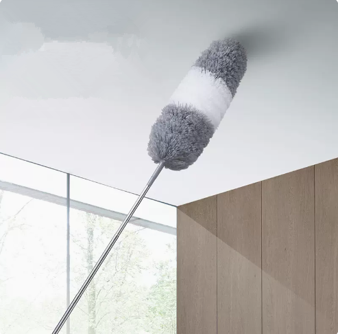 New dust duster (stainless steel pole) (specifications: telescopic length 80-250CM*40CM)