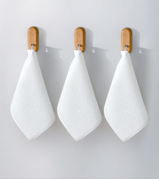 New bamboo fiber cleaning cloth (3 pieces/pack) (Specification: 23*18CM)