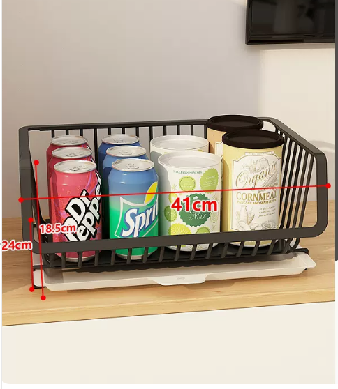 Hot selling multi-layer light luxury countertop storage rack (snack storage basket with one layer)
