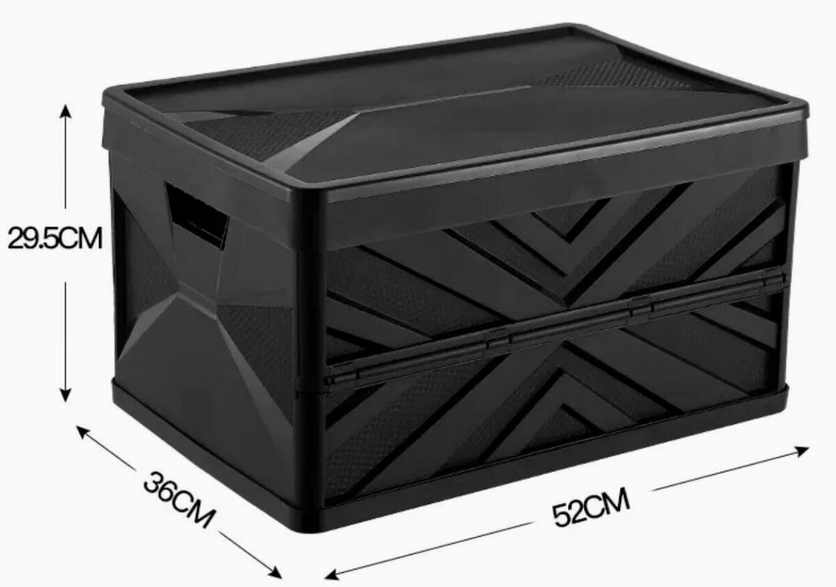 Hot Selling Plastic Foldable Storage Box [X-Men Black] [Extra Large]]