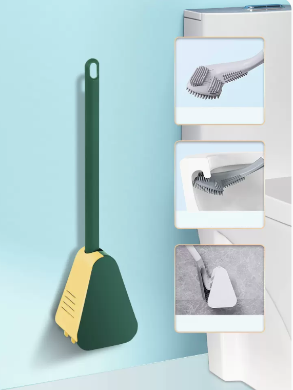 Hot selling toilet brush (set green [with ventilated base])