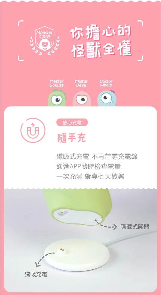 Sistalk 小怪獸 Magic Kiss 魔吻 舔舔吸啜震動器 淺綠色